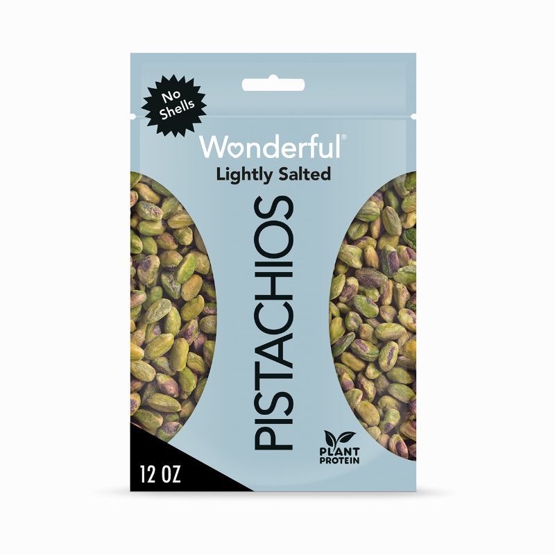 Photo 1 of exp 11/2024 Wonderful Pistachio No Shells, Roasted and Lightly Salted Nuts, 12 Ounce Resealable Bag, Protein Snack, On-the Go, Individually Wrapped Healthy Snack (12 oz) Lightly Salted 12 Ounce (Pack of 1)