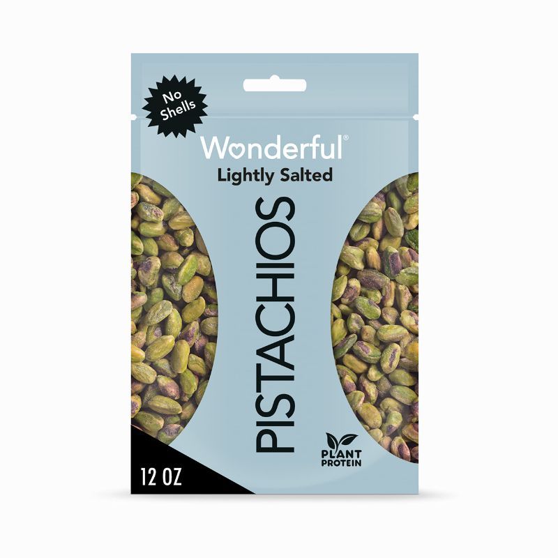 Photo 1 of exp 11/2024 Wonderful Pistachio No Shells, Roasted and Lightly Salted Nuts, 12 Ounce Resealable Bag, Protein Snack, On-the Go, Individually Wrapped Healthy Snack (12 oz) Lightly Salted 12 Ounce (Pack of 1)
