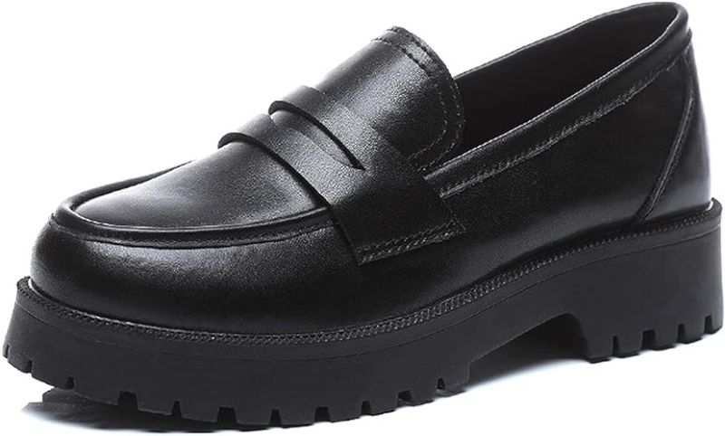 Photo 1 of U-lite Women's Classic Simple Mid Heel Oxfords Penny Loafers Comfortable Slip On Dress Shoes
  SIZE 8 