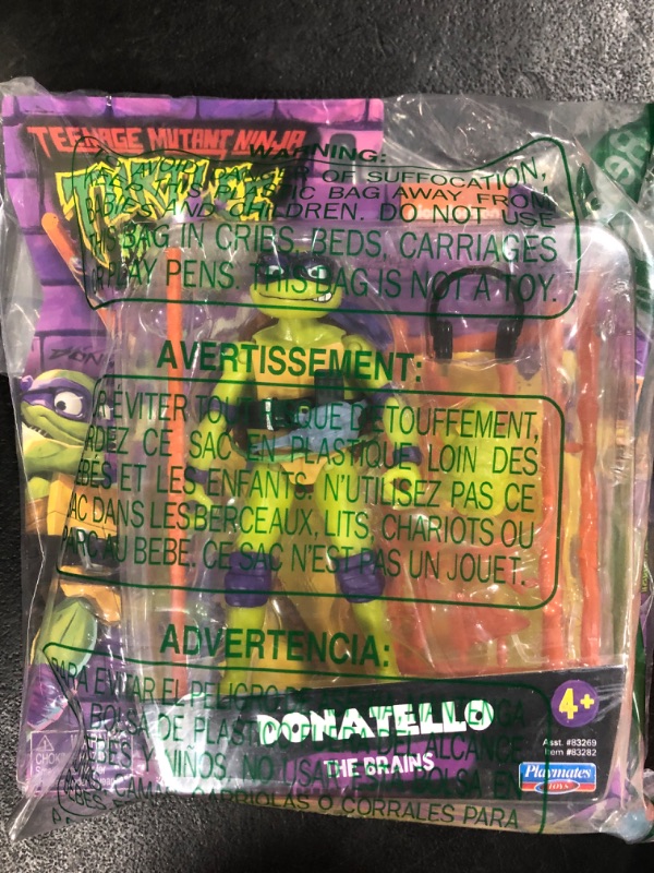 Photo 2 of Teenage Mutant Ninja Turtles: Mutant Mayhem 4.5” Donatello Basic Action Figure by Playmates Toys