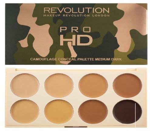 Photo 1 of Pack of 1 Makeup Revolution Beauty PRO HD Camouflage Corrector Palette, Medium Dark