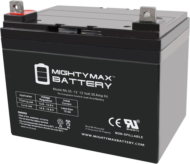 Photo 1 of ML35-12 - 12 Volt 35 AH SLA Battery- Mighty Max Battery Brand Product

