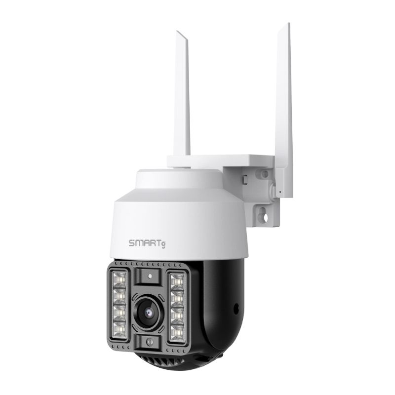 Photo 1 of Outdoor Dome Camera: 2K HD, 65ft Night Vision, Two-Way Communication, Advanced Motion Tracking, 2.4G Wi-Fi, Ethernet Connectivity, Cloud Storage, Siren Alarm, Alexa Google Assistant Compatible