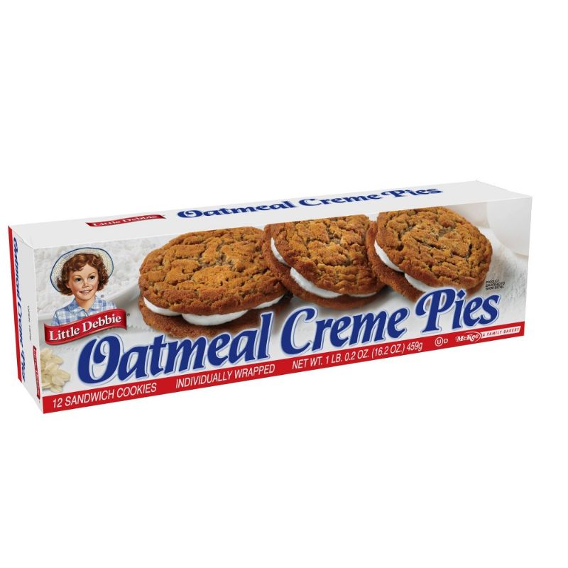 Photo 1 of 2 Pack Little Debbie Oatmeal Creme Pies BB JULY 1 2024
