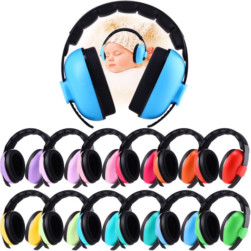 Photo 1 of ONE Various Color 1 Packs Baby Noise Cancelling Earmuffs Adjustable Baby Ear Protection Earmuffs Comfortable Noise Reduction Headphones for 0-3 Years Babies Kids Toddlers Gift for Baby Shower