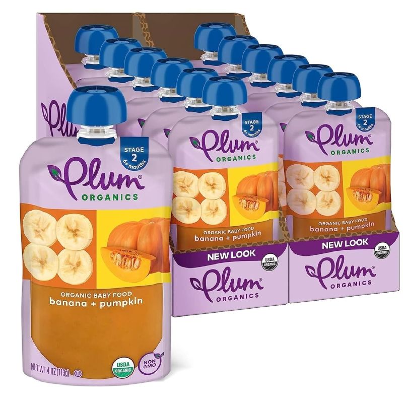 Photo 1 of Plum Organics Stage 2, Organic Baby Food, Banana and Pumpkin, 4 Ounce Pouch (Pack of 12)
bb 07-10-2024
