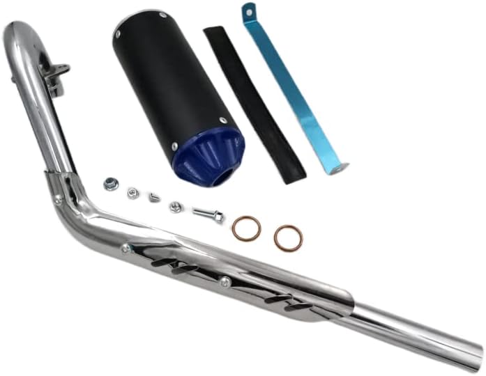 Photo 1 of BLUE 28mm Exhaust Muffler Fit SSR SDG CRF XR TTR 50cc 70cc 90cc Pit Dirt Bike
