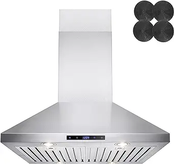 Photo 1 of Cosmo 63175 30 in. Wall Mount Range Hood with Efficient Airflow, Ducted, 3-Speed Fan, Permanent Filters, LED Lights, Exhaust & Waste King L-1001 Garbage Disposal with Power Cord, 1/2 HP