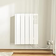Photo 1 of 800w Plug-in Electric Panel Heater-Wall Heaters for Indoor Use, Freestanding/Wall Mount Space Heater w/Digital Display, 24/7 Heating, Adjustable Thermostat,Safety Protection, White
