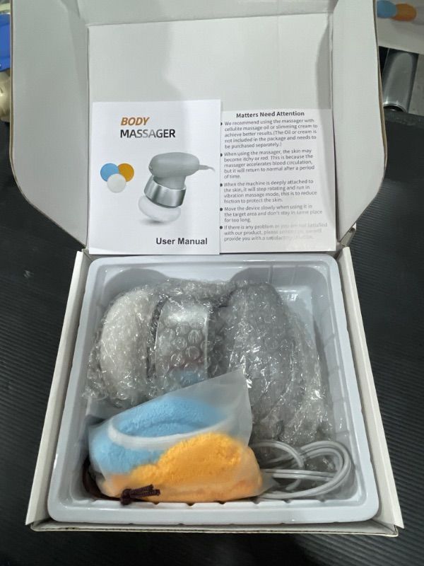 Photo 1 of Cellulite Massager Body Sculpting Machine – Body Sculpting Massager with 6 Washable Pads, Adjustable Speeds – Electric Handheld Massager for Belly, Waist, Legs, Arms, Butt