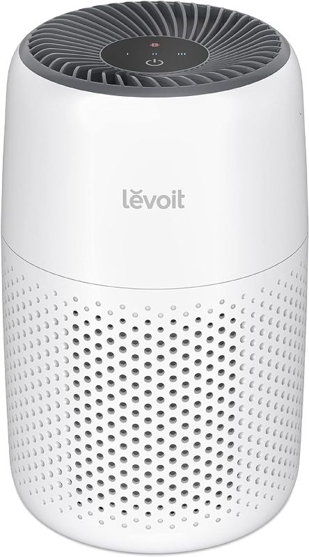 Photo 1 of LEVOIT Air Purifiers for Bedroom Home, 3-in-1 Filter Cleaner with Fragrance Sponge for Sleep, Smoke, Allergies, Pet Dander, Odor, Dust, Office, Desktop, Portable, HEPA at Speed ?, Core Mini-P, White
