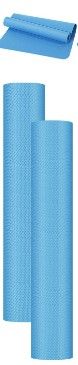 Photo 1 of Yoga Mat , 68'' x 24'' x 4mm Thick Yoga Mat for Kids and Adult Gym Mat Bundle Latex Free Exercise Mat with Non Slip Texture for Outdoor Yoga, Pilates or Workout Blue