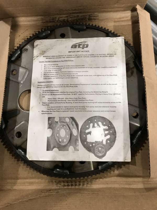 Photo 2 of ATP Automotive Z-136 Automatic Transmission Flywheel Flex-Plate