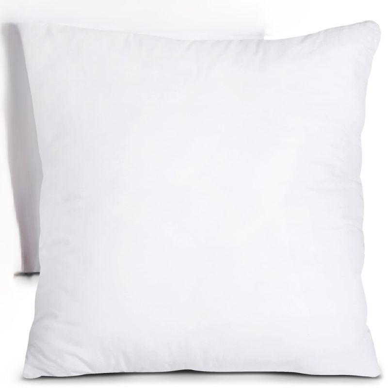 Photo 1 of Utopia Bedding Throw Pillows Insert (Pack of 2, White) - 24 x 24 Inches Bed and Couch Pillows - Indoor Decorative Pillows 24x24 Inch (Pack of 2) White
