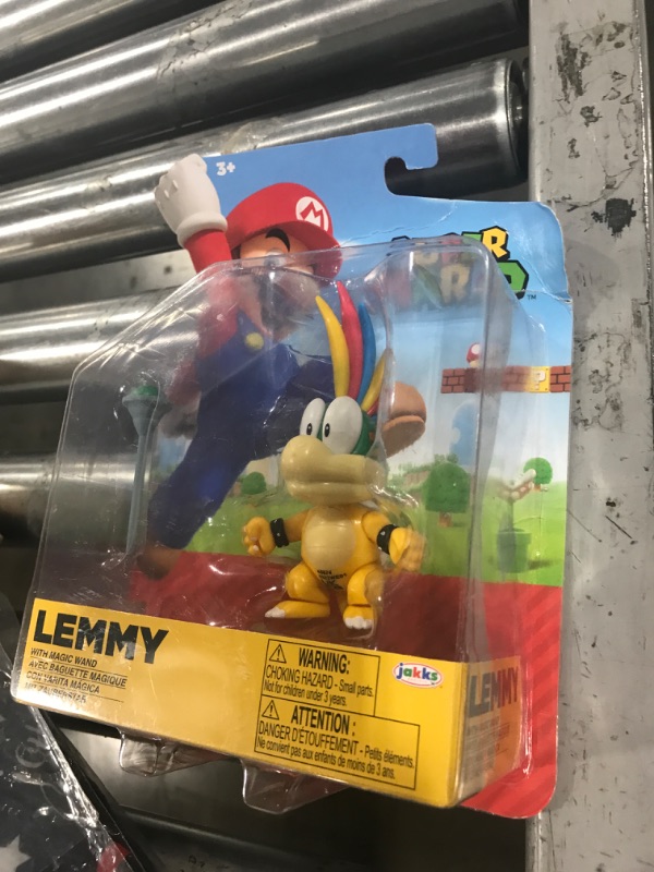 Photo 2 of Super Mario Action Figure 4 Inch Larry Koopa Collectible Toy with Wand Accessory
