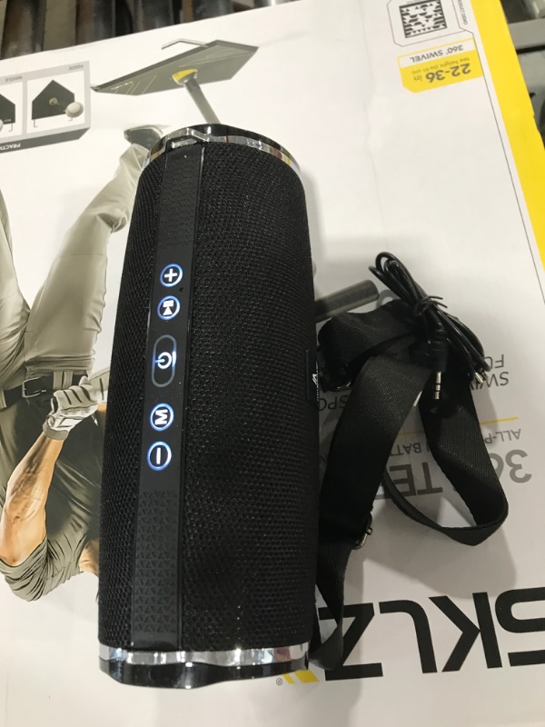 Photo 2 of Max Power Cyclone Bluetooth Speaker with Shoulder Strap
