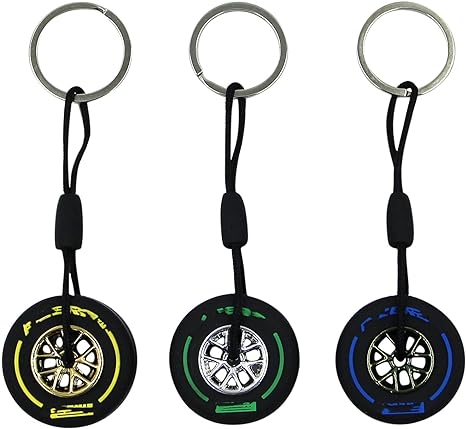 Photo 1 of AIBEARTY Cute Tire Keychain Small Tire Key Ring Pendant Car Bag Charm for Men Car Lovers Gifts Auto-Accessories