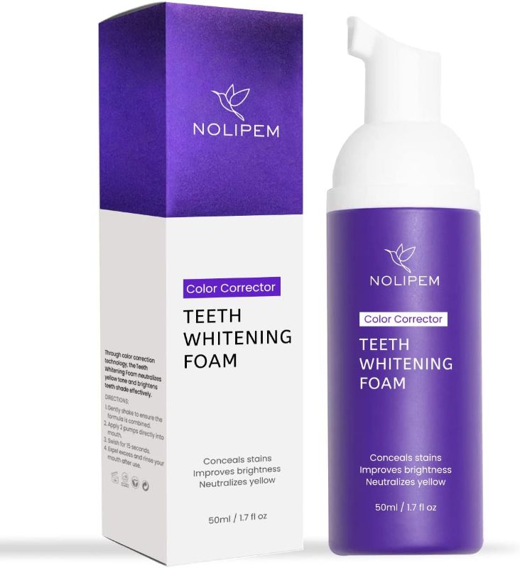 Photo 1 of Purple Teeth Whitening, Tooth Stain Removal and Booster, Tooth Foam, Toothpaste?50ml?
EXPIRES: 04/12/2025