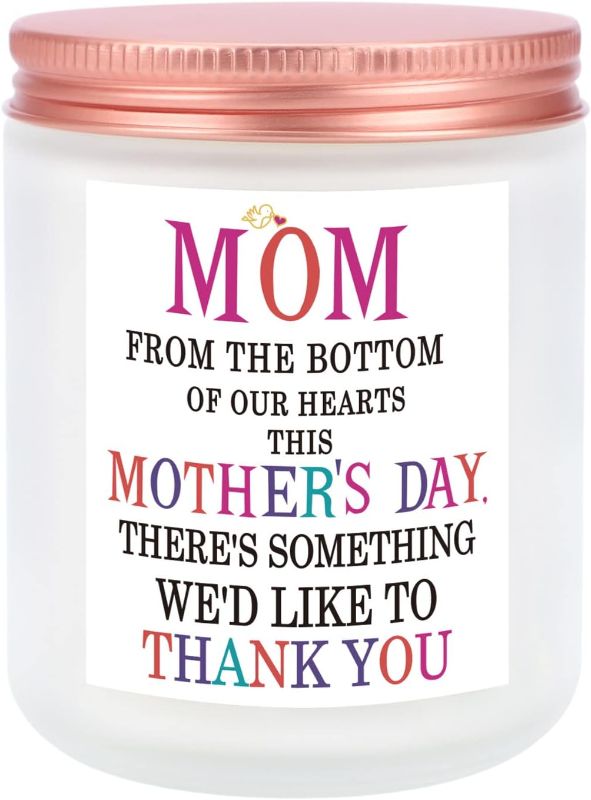Photo 1 of Mom Candle Gifts for Mothers Day from Daughter, Son Lavender Scented Candles Funny Gifts for Women Mom Gifts Thank You Mom Gifts Natural Soy Wax Candle,9OZ