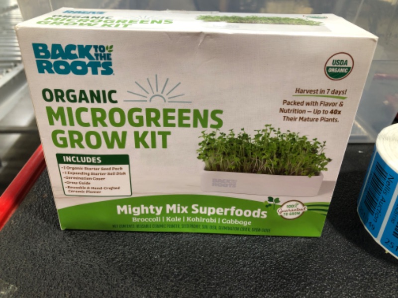 Photo 2 of Back to the Roots 43002 Organic Microgreens Grow Kit with Ceramic Planter