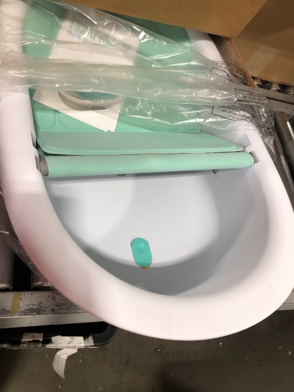 Photo 2 of 4-in-1 Grow-with-Me Bath Tub by Frida Baby Transforms Infant Bathtub to Toddler Bath Seat with Backrest for Assisted Sitting in Tub