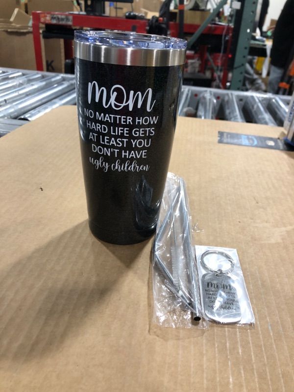 Photo 1 of SpenMeta Gifts for Mom - Birthday Gifts for Mom from Daughter, Son, Husband - Mom No Matter What/ugly Children, Christmas Gifts for Mother, Mothers Day Gift Idea - 20oz Mom Tumbler
