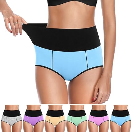 Photo 1 of ASIMOON Womens Underwear, Cotton Underwear No Muffin Top Full Briefs Soft Stretch Breathable Ladies Panties for Women S
