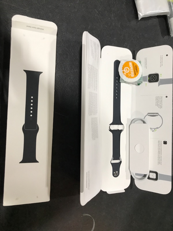 Photo 2 of Apple Watch Series 9 [GPS + Cellular 41mm] Smartwatch with Midnight Aluminum Case with Midnight Sport Band S/M. Fitness Tracker, ECG Apps, Always-On Retina Display
