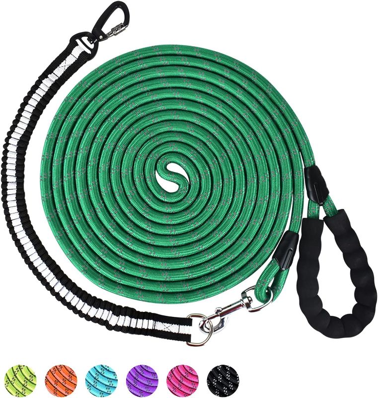 Photo 1 of 1/2 in Dog Leash 3FT 4FT 5FT 6FT 10FT 15FT 20FT 30FT Heavy Duty Dog Leash with Comfortable Padded Handle Dog Training for Outside Reflective Leash for Small Medium Large Dogs Up to 155LBS
