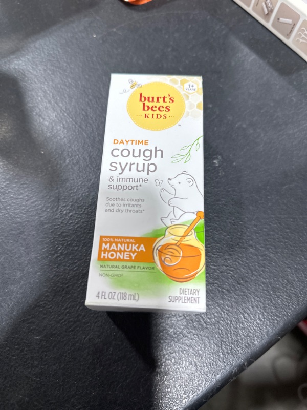 Photo 2 of Burt's Bees Kids Daytime Cough Syrup and Immune Support, Natural Grape Flavor, Dietary Supplement, 4 Fl Oz