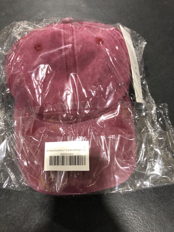 Photo 1 of BURGUNDY BASEBALL CAP