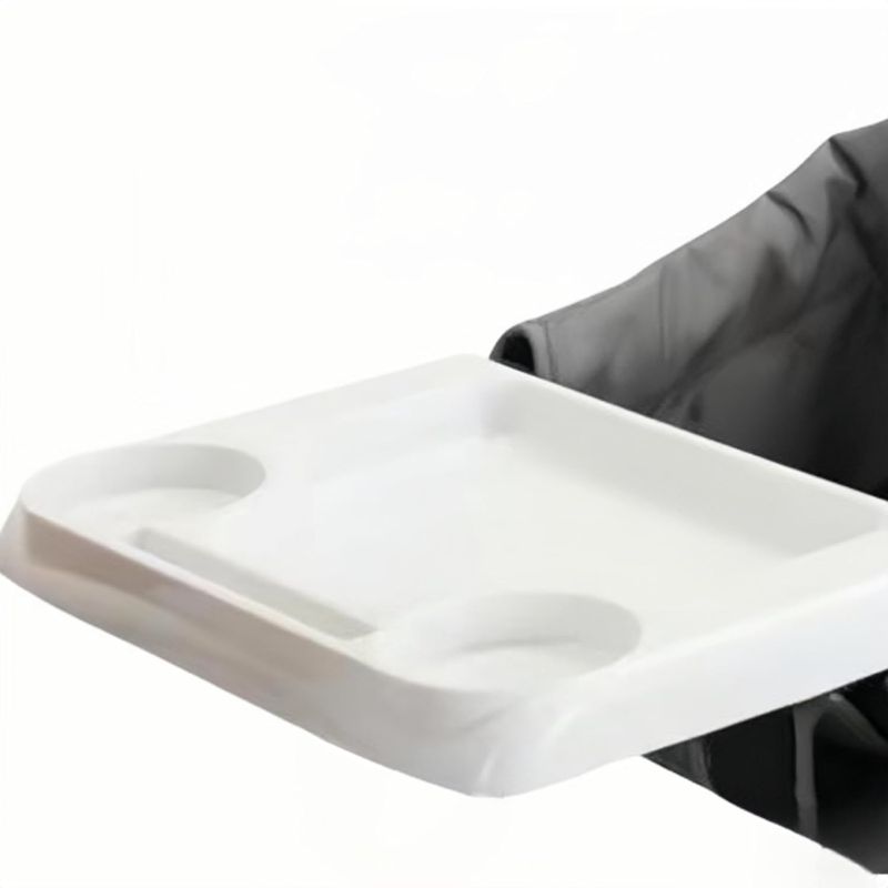 Photo 1 of Baby Dining Tray Competible with Inglesina Fast Table Chair Portable Baby Feeding Tray for Clip-On Fast Table Chair Plastic White Tray Compatible with Most high Chairs
