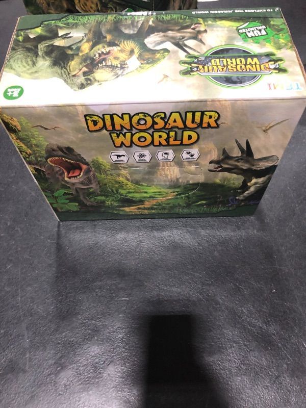Photo 1 of 16 PCS DINOSAUR WORLD TOY SET FOR BOYS WITH PLAY MAT INCLUDED 