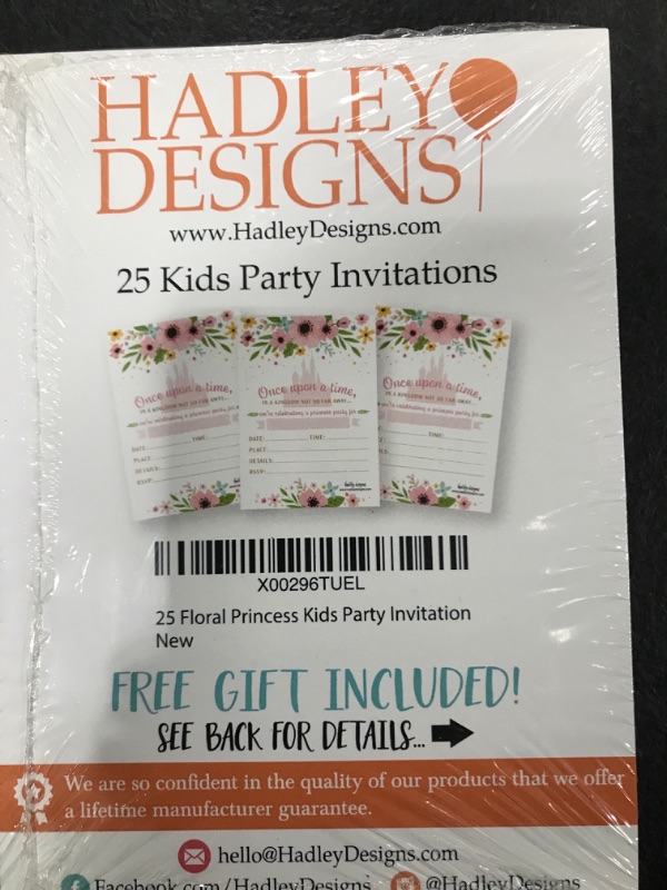 Photo 2 of 25 Floral Princess Party Invitation, Little Girl Birthday Invite,  Themed Bday Supply Idea, 