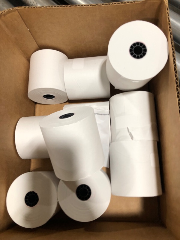 Photo 2 of Clover White Bond Receipt Roll Paper for Star SP700 Printer - 3" x 165' (12 Rolls)