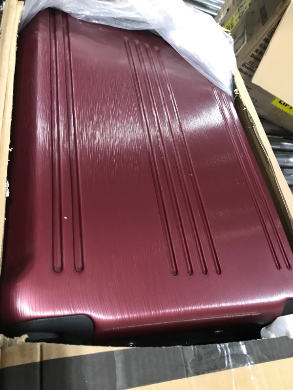 Photo 2 of Coolife Luggage Suitcase PC+ABS with TSA Lock Spinner Carry on Hardshell Lightweight 20in 24in 28in (wine red