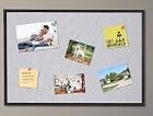 Photo 1 of Bulletin Board 24 x 36 Inch, Notice Pin Cork Board with Grey Canvas Wall Mounted, Memo Photo Picture Hanging Corkboard Message Vision Board for Home Office School