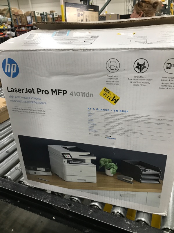 Photo 5 of HP LaserJet Pro MFP 4101fdn Black & White Printer with Fax