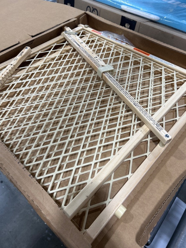 Photo 1 of Evenflo Position and Lock Baby Gate, Pressure-Mounted, Tan