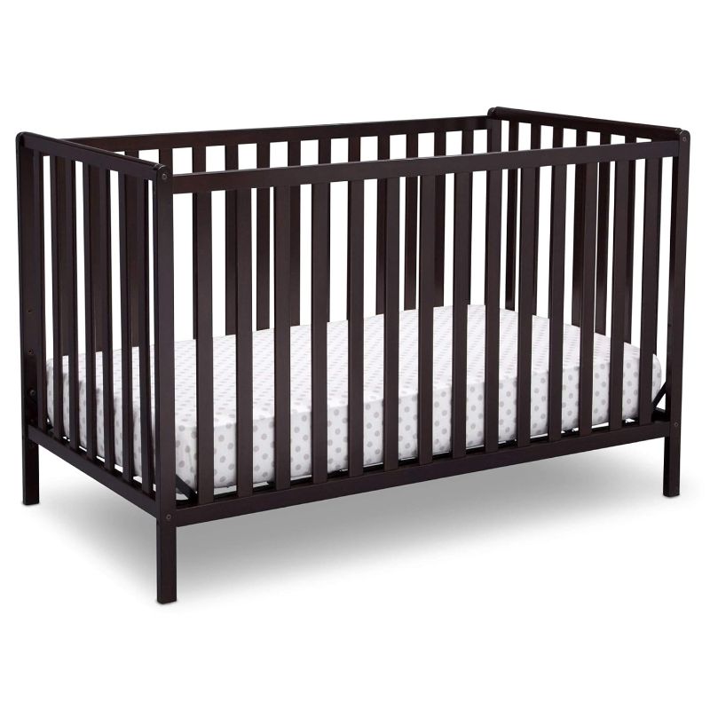 Photo 1 of Delta Children Heartland 4-in-1 Convertible Crib - Greenguard Gold Certified, Dark Chocolate
