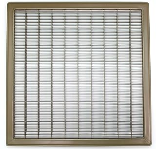 Photo 1 of 20" X 30" Floor Grille - Fixed Blades Return Air Grill - Brown [Outer Dimensions: 21.75 X 31.75]
