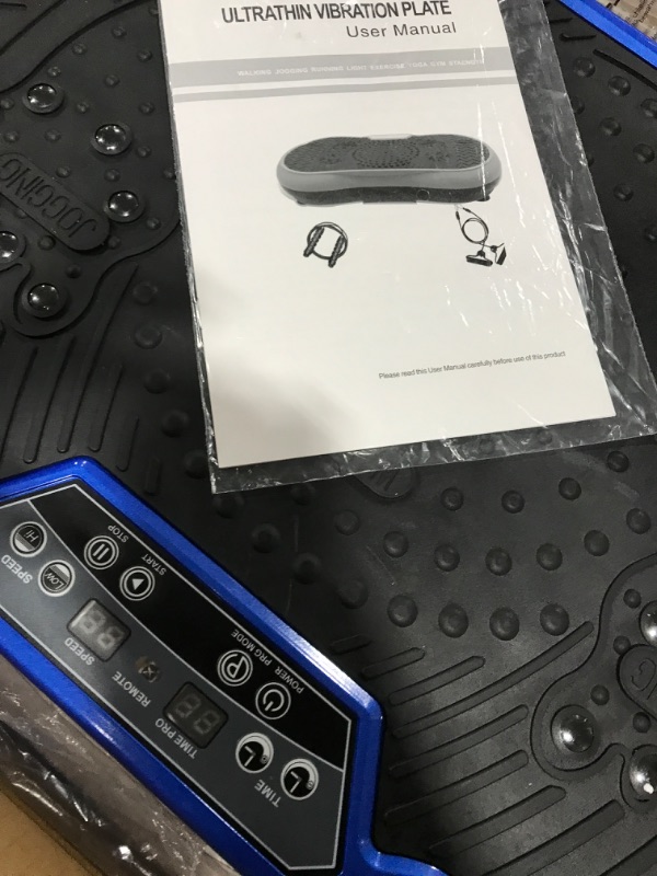Photo 1 of Bigzzia Vibration Plate Exercise Machine 10 Modes Whole Body Workout Vibration Fitness Platform w/ Loop Bands Jump Rope Bluetooth Speaker Home Training Equipment for Weight Loss & Toning
