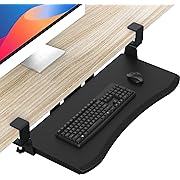 Photo 1 of LETIANPAI Keyboard Tray Under Desk,Pull Out Keyboard & Mouse Tray with Heavy-Duty C Clamp Mount,27(32 Including Clamps) x11.8 in Slide Out Platform Computer Drawer,Suitable for Office (27 inch Wood)
