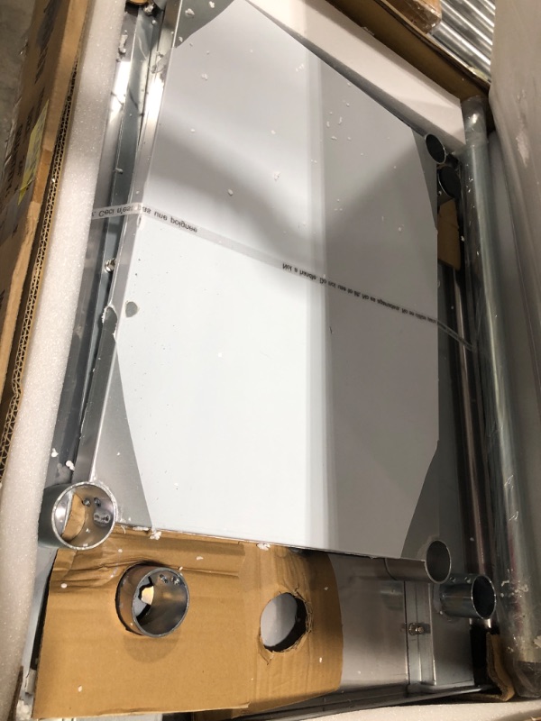 Photo 1 of Profeeshaw Stainless Steel Prep Table NSF Commercial Work Table with Backsplash and Undershelf for Kitchen Restaurant 24×30 Inch 24''x30''