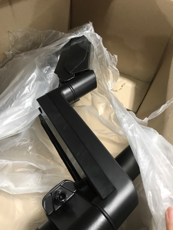 Photo 1 of WALI Monitor and Laptop Mount, Gas Spring Dual Monitor Stand with Laptop Tray Fit Computer Screens up to 32”, Laptop Desk Mount with Notebook up to 17”, Dual Monitor Arm Desk Mount (GSDM003LP), Black