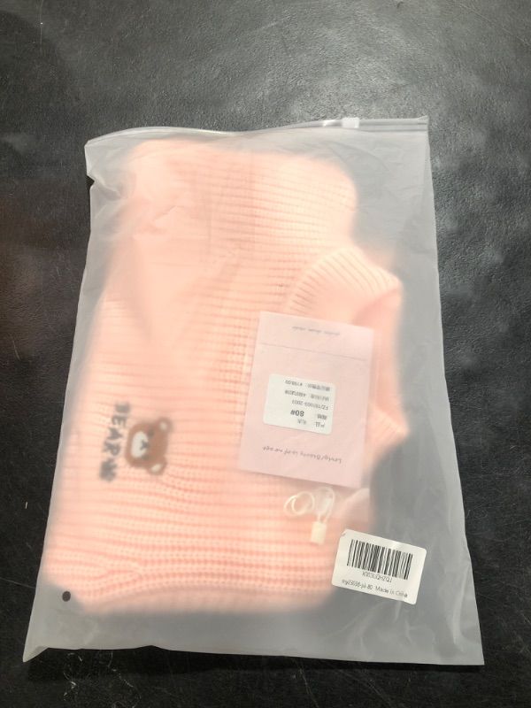 Photo 2 of Baby Girls Boy Clothes Toddler Winter Knit Sweaters Unisex Newborn Pullover Tops 12-18 Months Pink-little Bear SIZE 12M