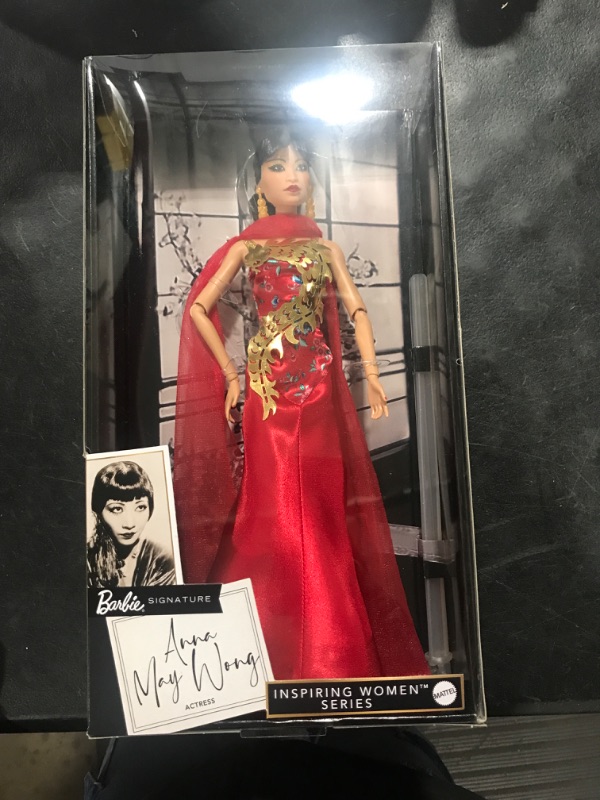 Photo 2 of Barbie Doll, Anna May Wong for Barbie Inspiring Women Collector Series, Barbie Signature, Red Gown