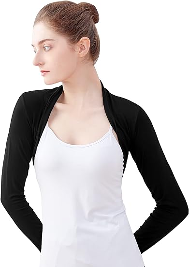 Photo 1 of Daydance Modal Cotton Teens Women Bolero Shrug for Dance, Leotards, Dress