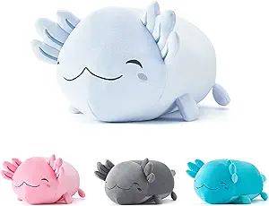 Photo 1 of Axolotl Plush, 19" Soft Stuffed Animal Plush Toy, Cute Axolotl Plush Pillow Kawaii Plushies Dolls Grey Axolotl Gift for Kids Girls Boys Birthday Christmas Halloween Home Decorations Gray