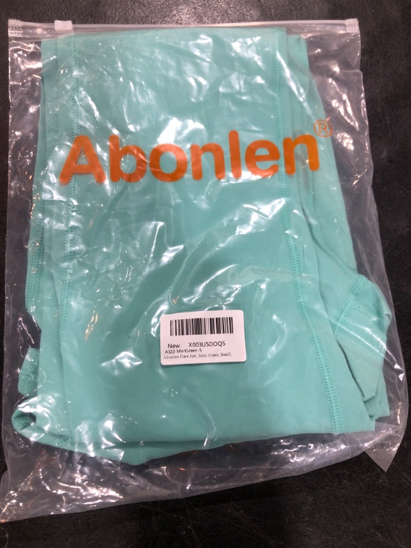 Photo 2 of Abonlen Flare Jumpsuit for Women Sleeveless Spaghetti Strap Casual Yoga Rompers Long Pants Mint Green SIZE S